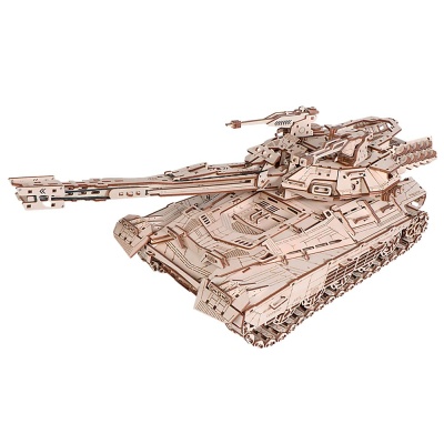 Конструктор 3D деревянный Танк Хищник 984 детали Lemmo 0171 1
