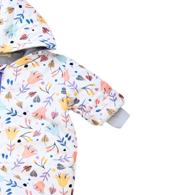 Комбинезон демисезонный Цветы Чуди Кидс 123424 белый 04