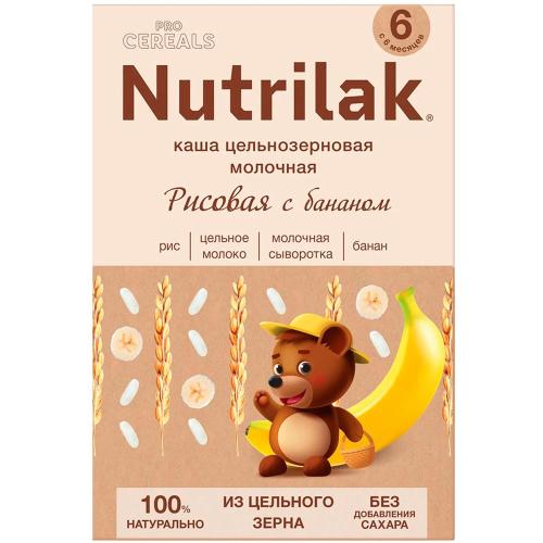 Каша Procereals Рисовая цельнозерновая с бананом молочная 200 г Nutrilak 81982