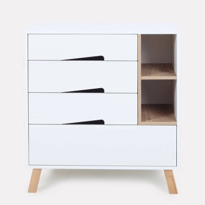 Комод пеленальный с органайзером Rant Lago Pro 800/4 Cloud White