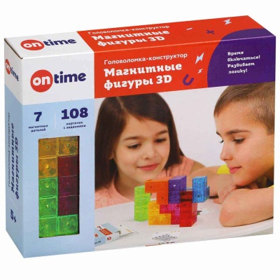 Головоломка-конструктор Магнитные фигуры 3D On time 45018 1
