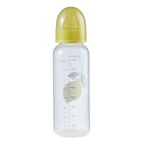 Бутылочка для кормления с латексной соской 250 мл Happy Baby 10018 lemon