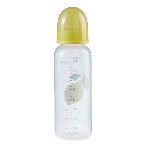 Бутылочка для кормления с латексной соской 250 мл Happy Baby 10018 lemon