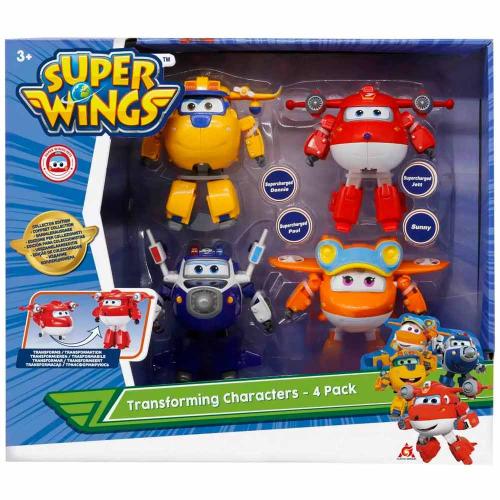 Набор из 4х мини-трансформеров Джетт, Пол, Донни, Санни¶Super Wings EU750204A фото 2