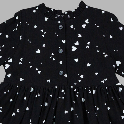 Платье Сердечки Чуди Кидс 604625Ц2-2 чёрный 03