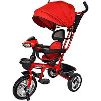 Велосипед трёхколёсный с родительской ручкой Velobibi Марс ВЛ-0612 красный