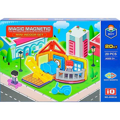 Магнитный конструктор 20 деталей Рыжий кот 2001541 5