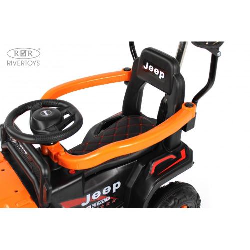 Детский электромобиль RiverToys G003GG оранжевый фото 16