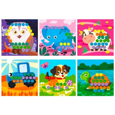 Сортер мозаика с деревянный шариками по методу Монтессори Brauberg 665247 3