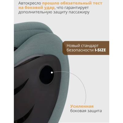 Автокресло Defender I-Size Isofix 15-36кг Indigo зеленое 3