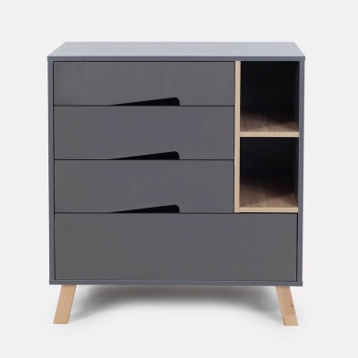 Комод пеленальный с органайзером Rant Lago Pro 800/4 Moon Grey