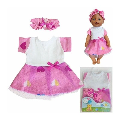 Одежда для кукол Платье с повязкой Колибри 59 2