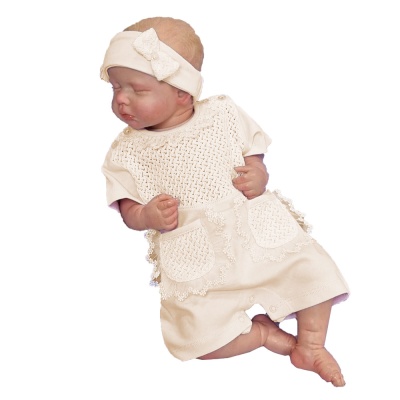 Комплект открытый комбинезон и повязка LeoKing 12604-0004 бежевый 1