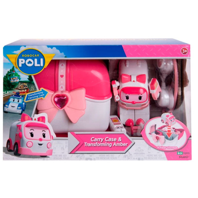 Игровой набор Poli Кейс с трансформером Эмбер Silverlit 83074 12.5 см 5