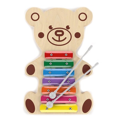 Металлофон детский Мишка 7 нот Десятое королевство 02360