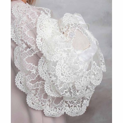 Уголок кружевной с бантом размер 100х90 см Наследникъ НВ4013-ЭК-02 4 Уголок кружевной с бантом размер 100х90 см Наследникъ НВ4013-ЭК-02 4