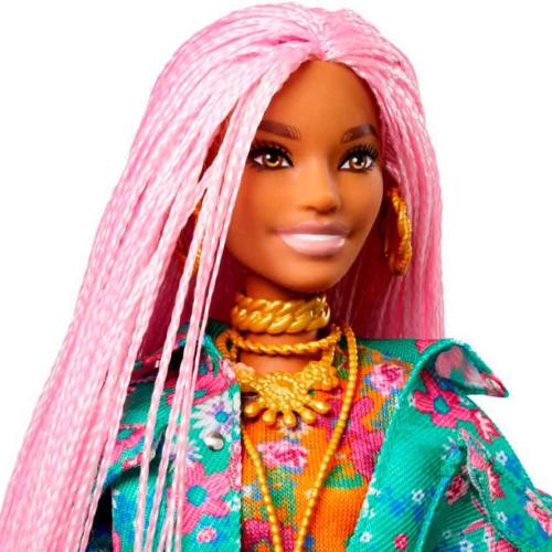 Кукла Barbie Экстра с розовыми косичками Mattel GXF09 фото 3