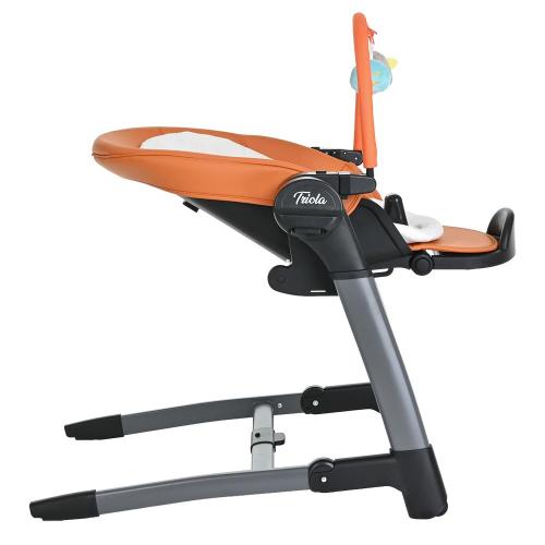 Стульчик для кормления 3 в 1 Pituso Triola SG116-BlackFrame/Orange чёрная рама оранжевый фото 6