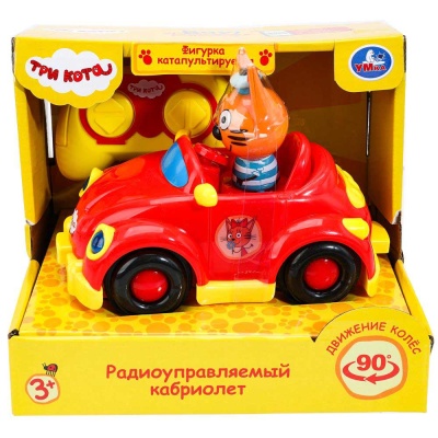 Кабриолет радиоуправляемый Три Кота 18 см Умка YJG-3CATS