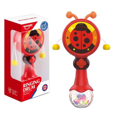 Игрушка погремушка Божья коровка Huanger HE0517