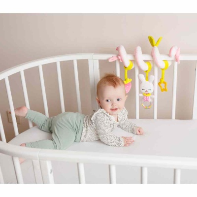 Подвесная игрушка спираль Зайка Банни Мякиши 662