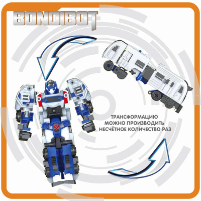 Трансформер Bondibot Робот-поезд метро 2 в 1 Bondibon ВВ5820 5