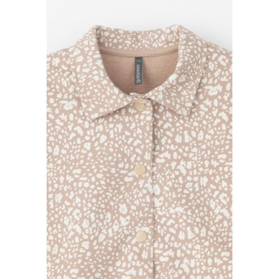 Рубашка Леопард Crockid КР 302559 тёмно-бежевый 02