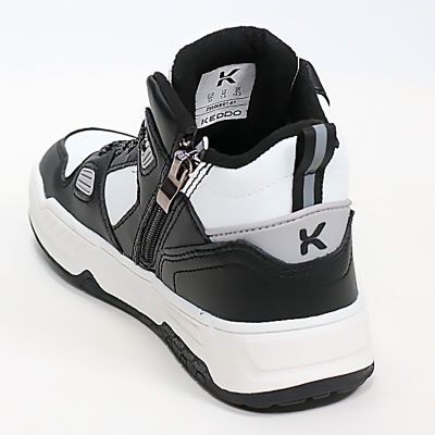 Ботинки для девочки и мальчика Keddo 258069/01-01 черный/белый 3