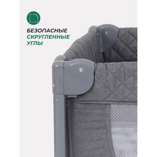 Манеж детский MOWBaby Play Plus RP102 grey фото 6