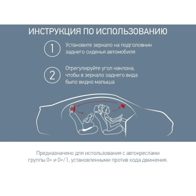 Зеркало для контроля за ребенком в авто Roxy Kids RMI-002 04