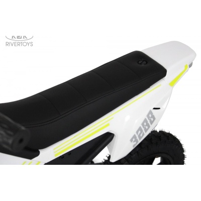 Детский электромотоцикл RiverToys E777KX белый