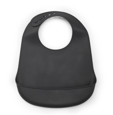 Нагрудник силиконовый Happy Baby 16006 black