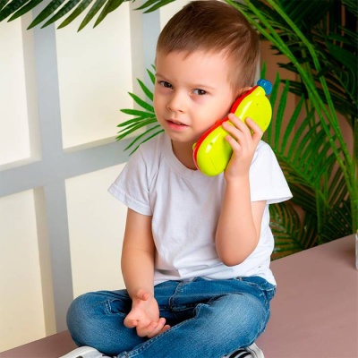 Музыкальный телефончик Красный Каруселька Азбукварик 3133А