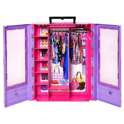 Игровой набор Кукла Барби 28 см и Шкаф с гардеробом Mattel HJL66 3