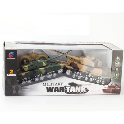 Танковый бой на радиоуправлении 2 танка Shenzhen toy 369-23