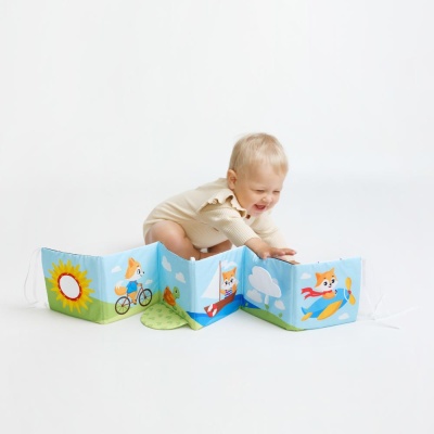 Игрушка мягконабивная Книжка-бортик Транспорт Мякиши 829