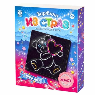 Набор для творчества Картина из страз Мишка Фантазер 257313