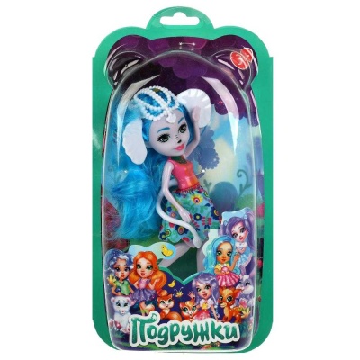 Кукла Подружки Слон 15 см Карапуз DE02-RU 05