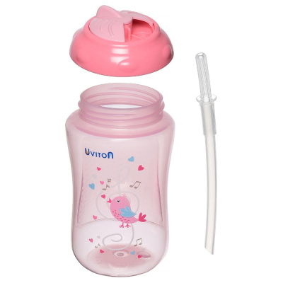 Поильник-непроливайка Sport 300 мл Uviton 0089/02 розовый 04