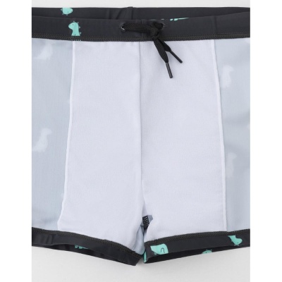 Плавки детские Crockid ТК 19010/1н ФВ черное дерево зеленые динозавры 04