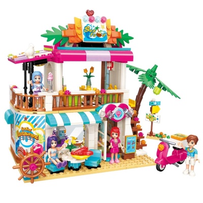 Конструктор Пляжный ресторан 527 деталей Qman 2021Q