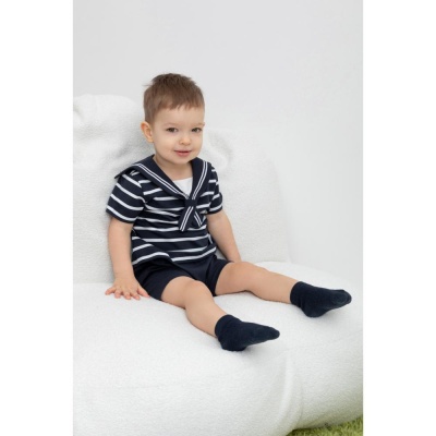 Полукомбинезон Полоски Crockid КР 6159 индиго 05