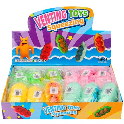 Игрушка антистресс мялка Горох Рыжий кот И-0816 5