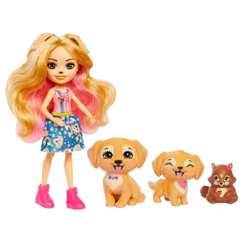 Кукла Энчантималс Семья ретриверов Герики 15 см Mattel HHB85