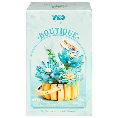 Конструктор Blockformers Голубые цветы 562 детали 1toy Т26526 5