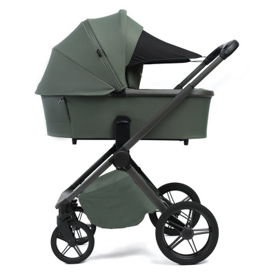 Коляска 2 в 1 Peppy Monaco Plus Oliva Green рама серая 05