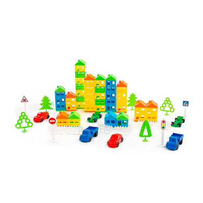 Конструктор Построй свой город 224 детали Полесье 53756 2