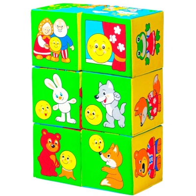 Мягкие кубики Сказки в картинках Мякиши 350