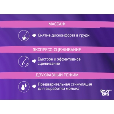 Молокоотсос электрический с бутылочкой Roxy Kids RBRP-201-B Бежевый