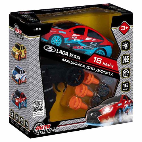 Машинка для дрифта на радиоуправлении Lada Vesta Autodrive JB0404804 фото 2